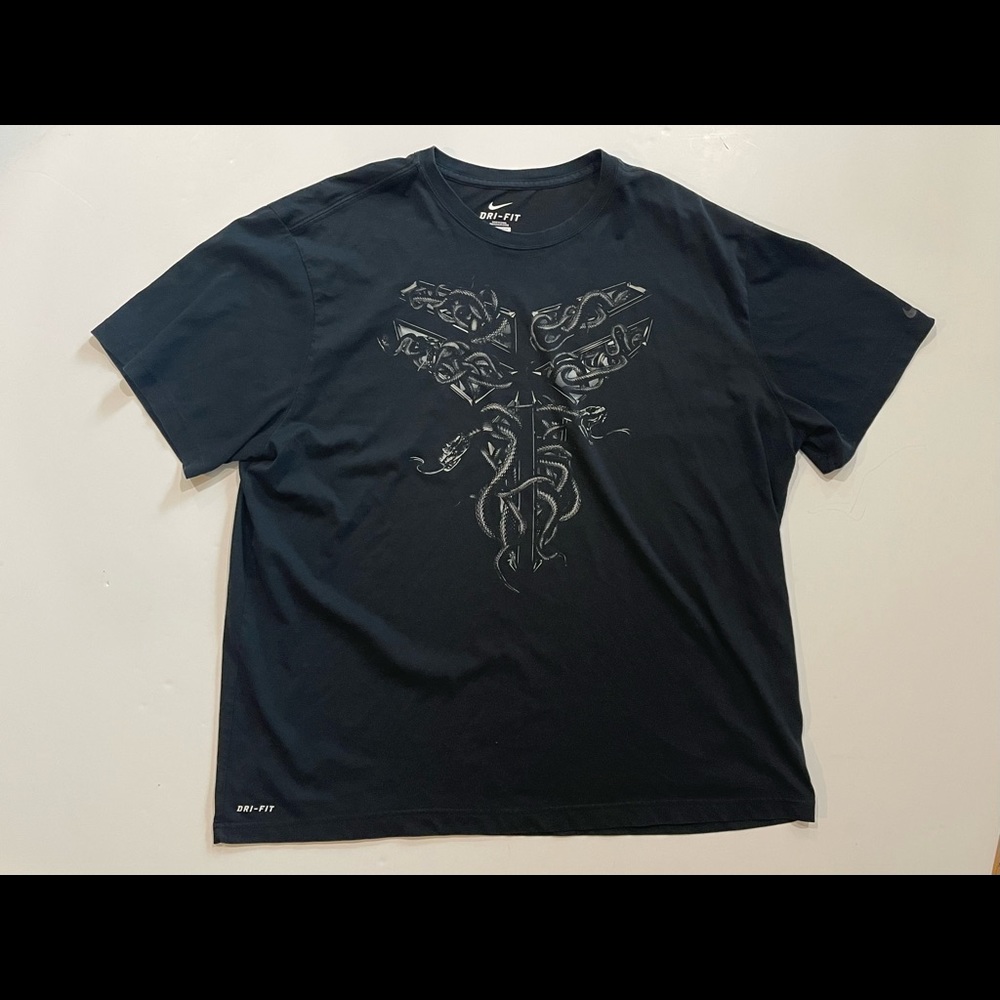 Nike Kobe Bryant KB24 Black Mamba Shirt size 3XL Black rare HTF